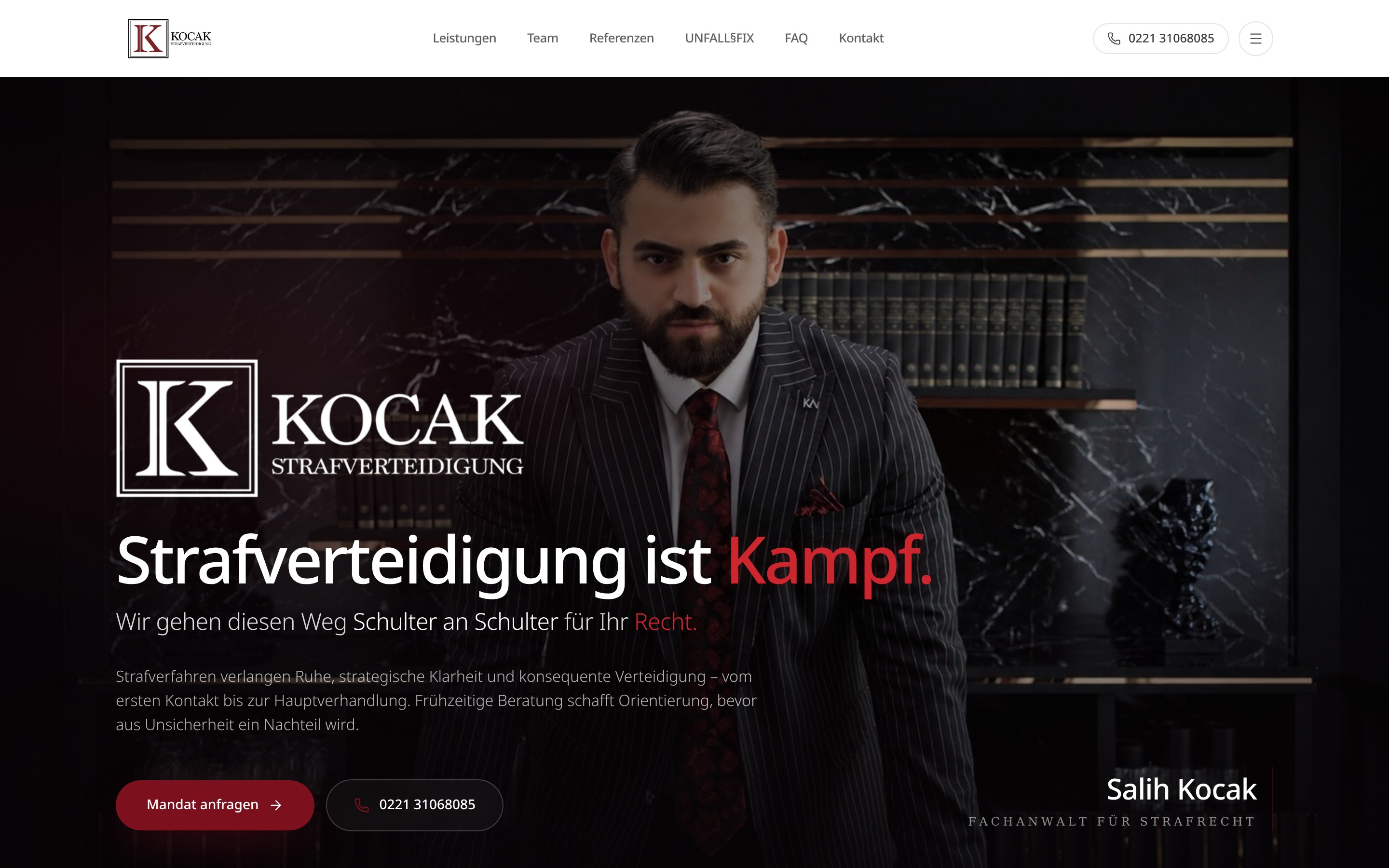 Kocak Strafverteidigung Website
