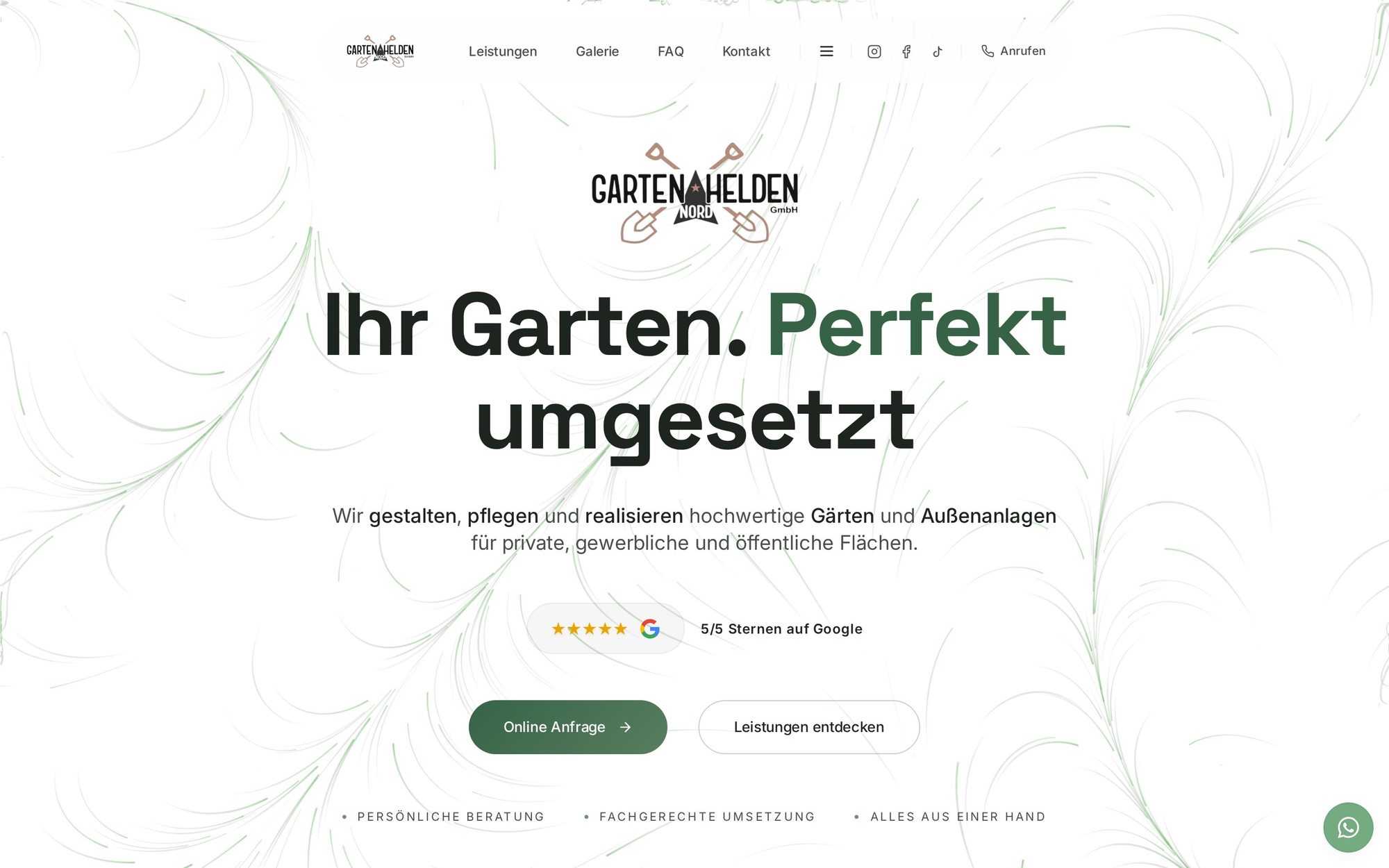 Gartenhelden Nord Website
